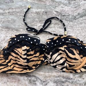 Victoria's Secret Animal Print Bikini Top